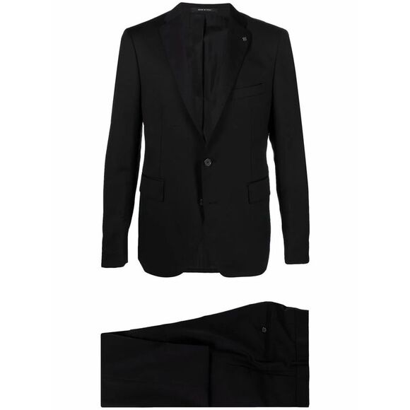 Tagliatore Men Classic Suit With Constructed Shoulder